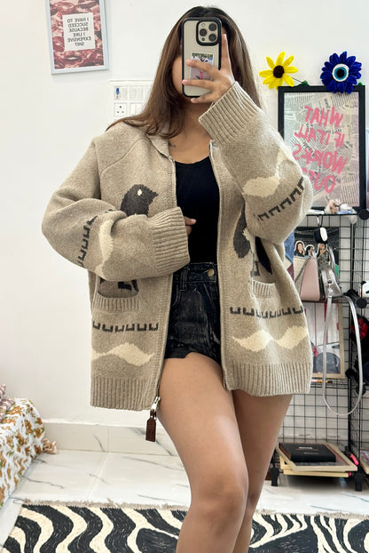 Oversized heavy korean sweater (40-42)
