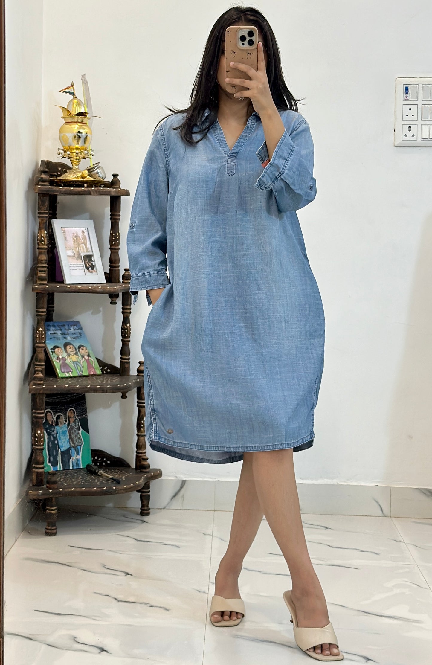 Denim dress (36-38)
