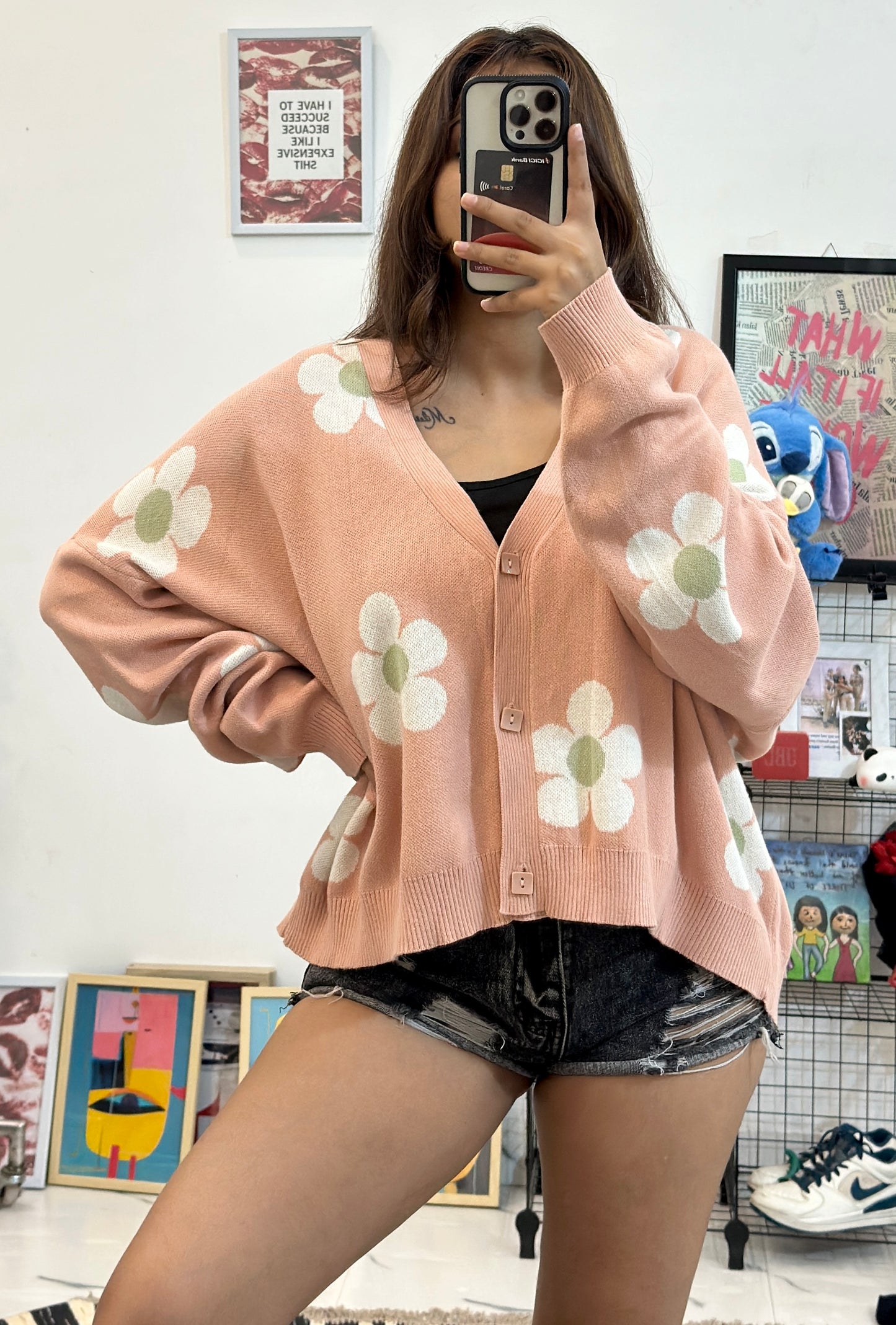Pretty Korean oversized cardigan (48-50)