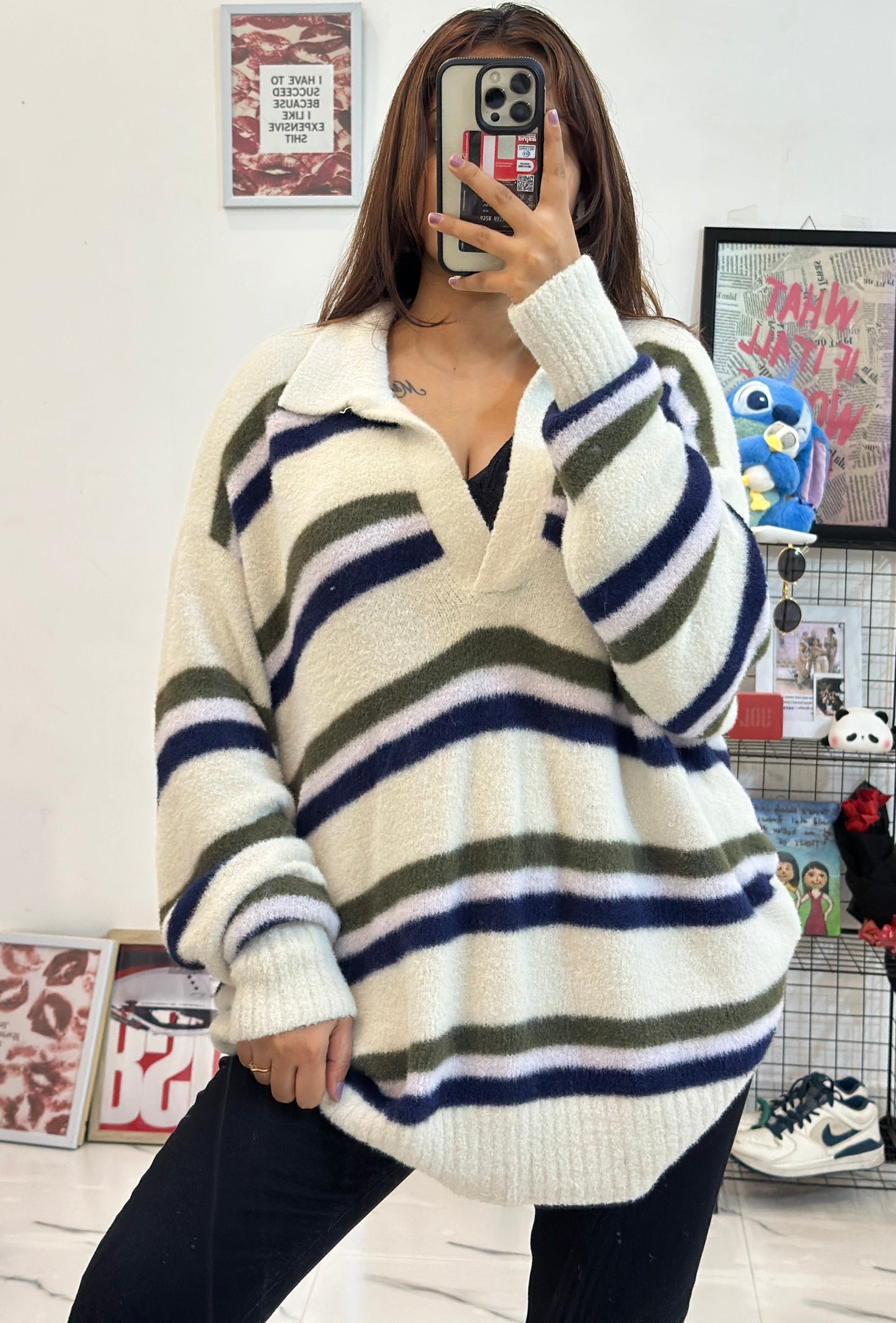 Oversized furry sweater (46-48)