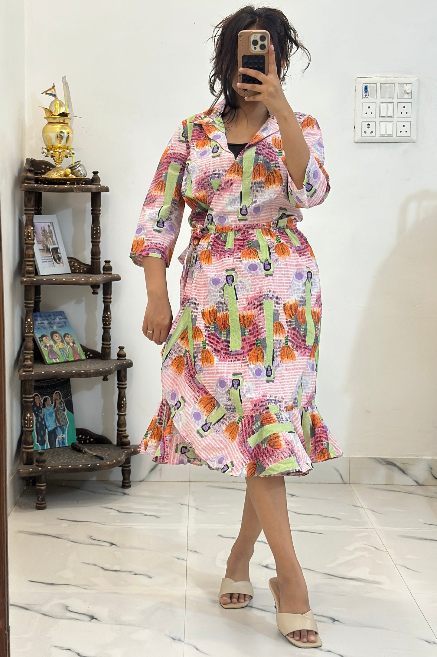 Pretty cotton dress (34-36)