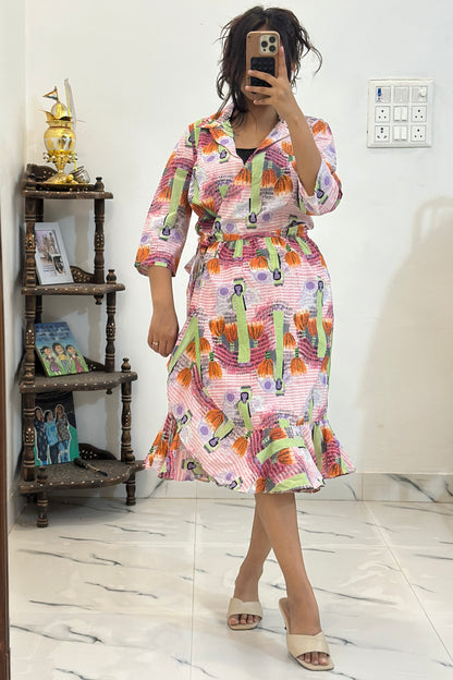 Pretty cotton dress (34-36)