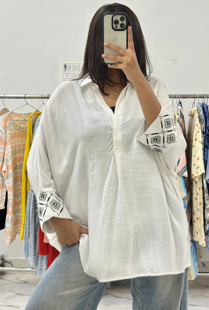 Oversized cotton top (46-48)