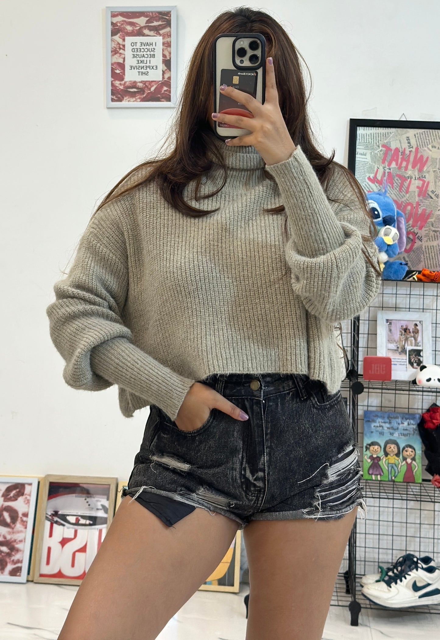Oversized crop sweater (42-44)