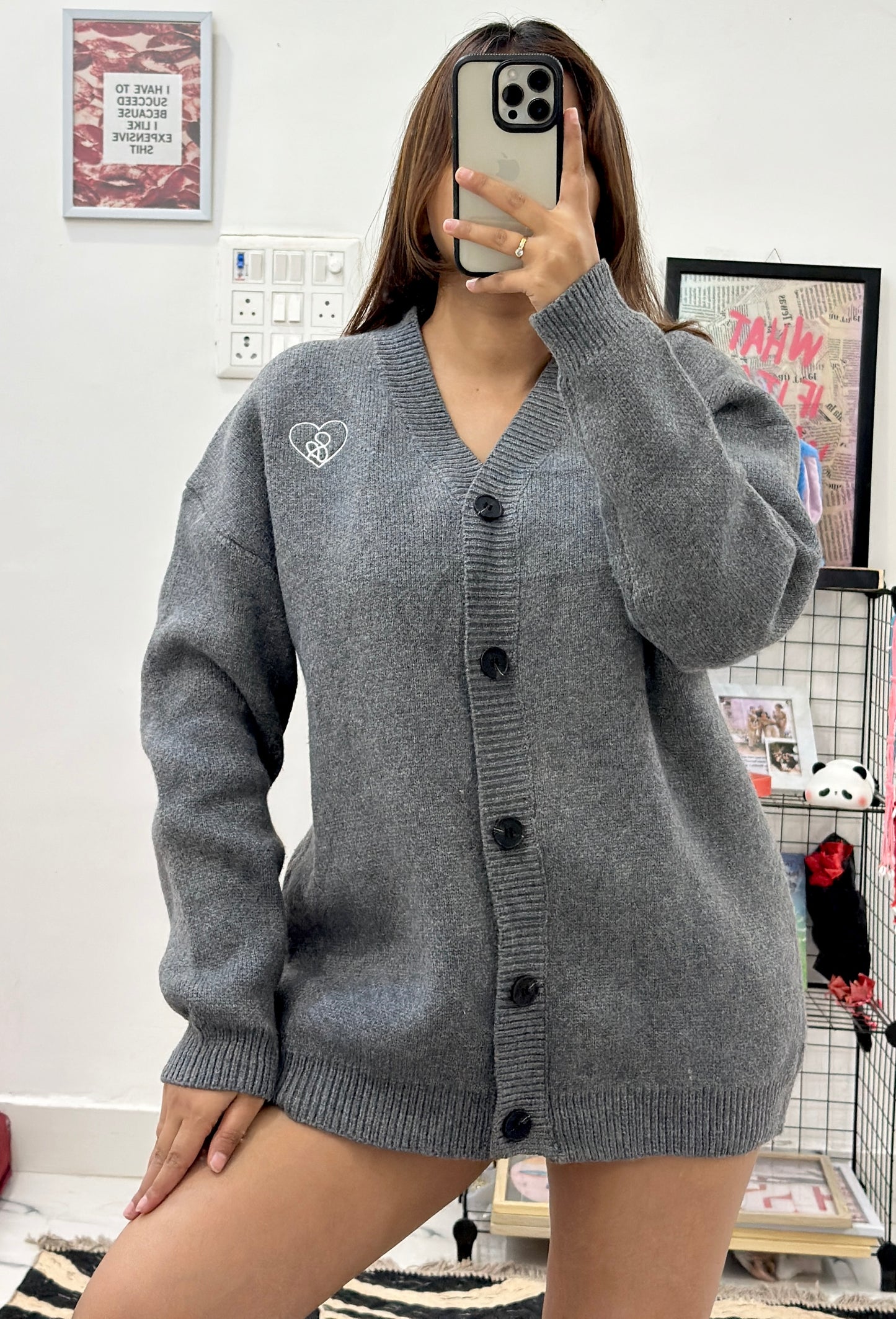 Oversized heavy cardigan (42-44)