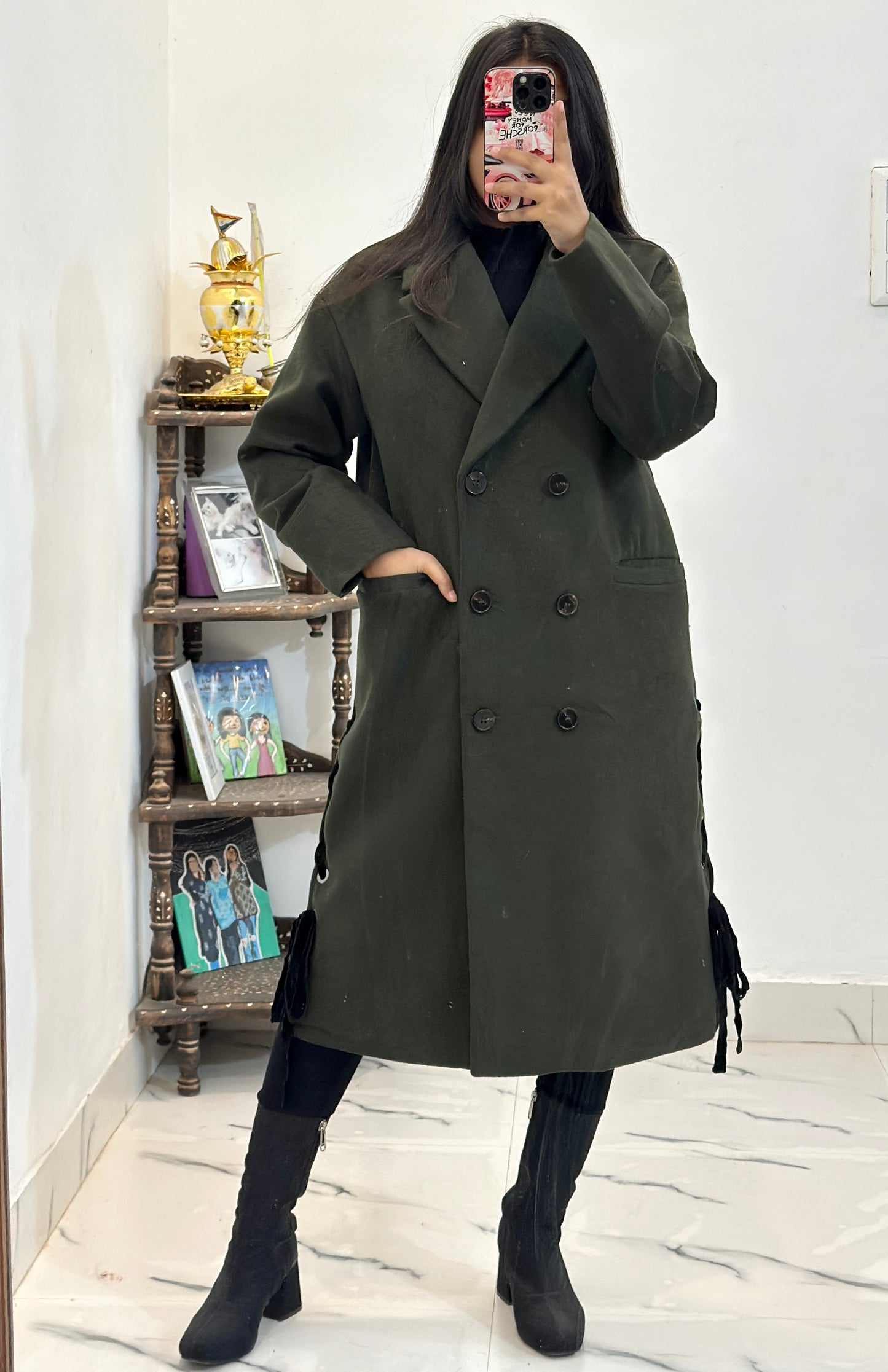 Heavy korean long coat (36-38)
