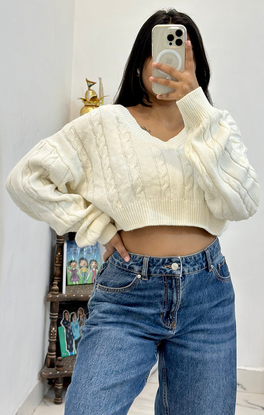 Oversized crop sweater (40-42)