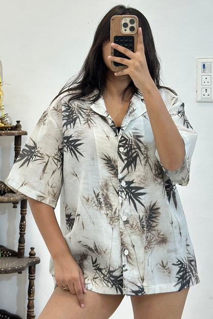 Oversized cotton shirt (40-42)