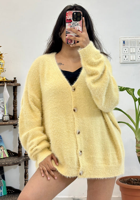 Furry Oversized Korean sweater (freesize upto 50+)