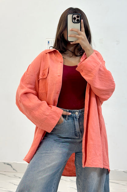 Oversized cotton shirt (42-44)