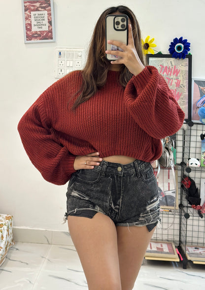 Oversized crop sweater (40-42)
