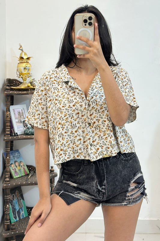 Cotton crop shirt (38-40)