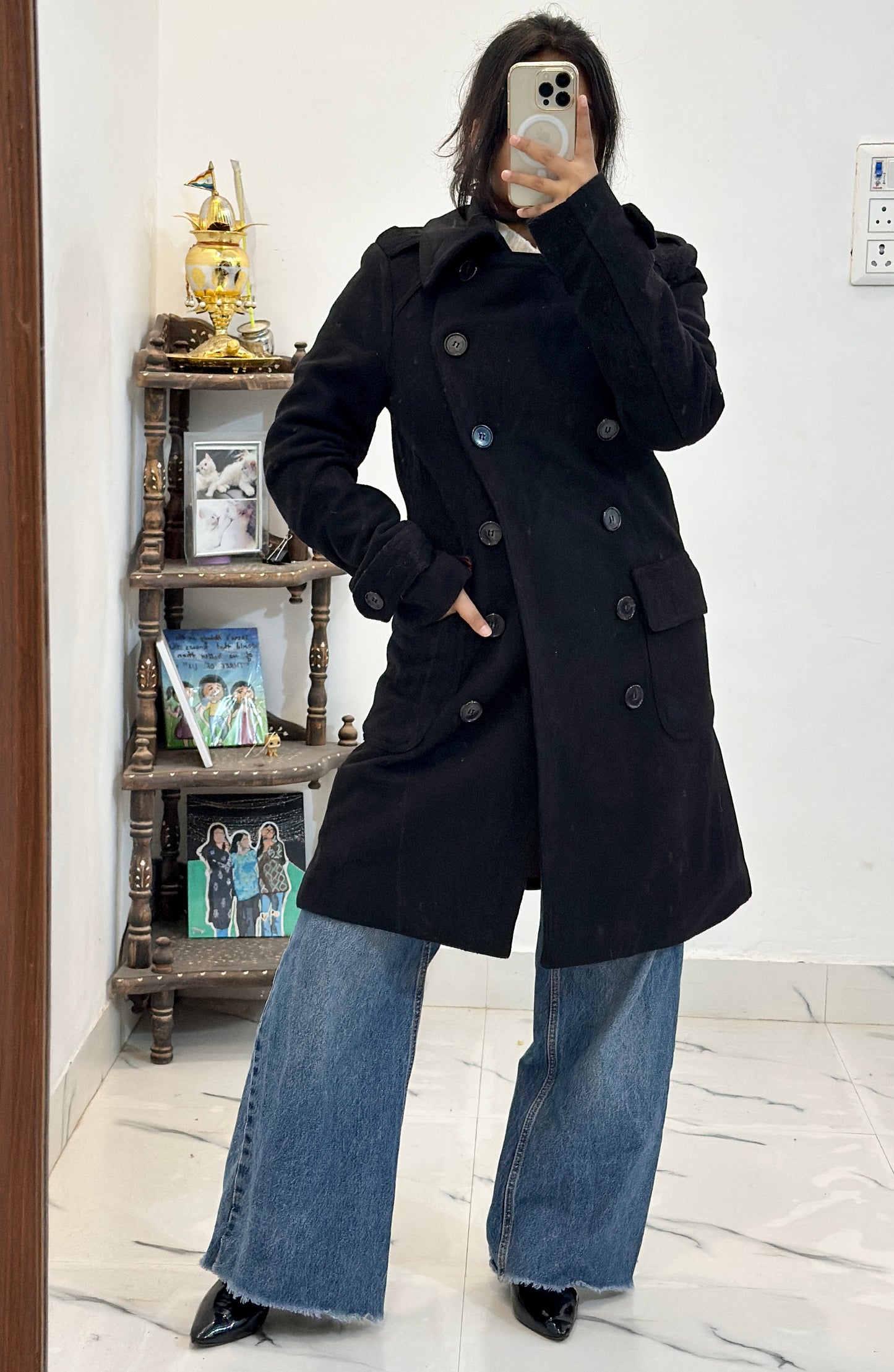 Heavy long coat (32-34)