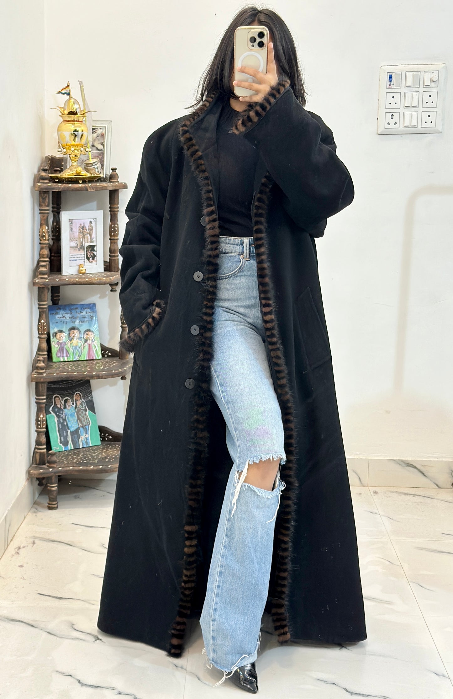Heavy long coat (40-42)