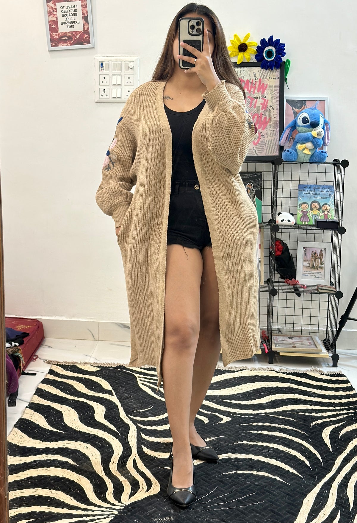 Oversized long shrug (40-42)