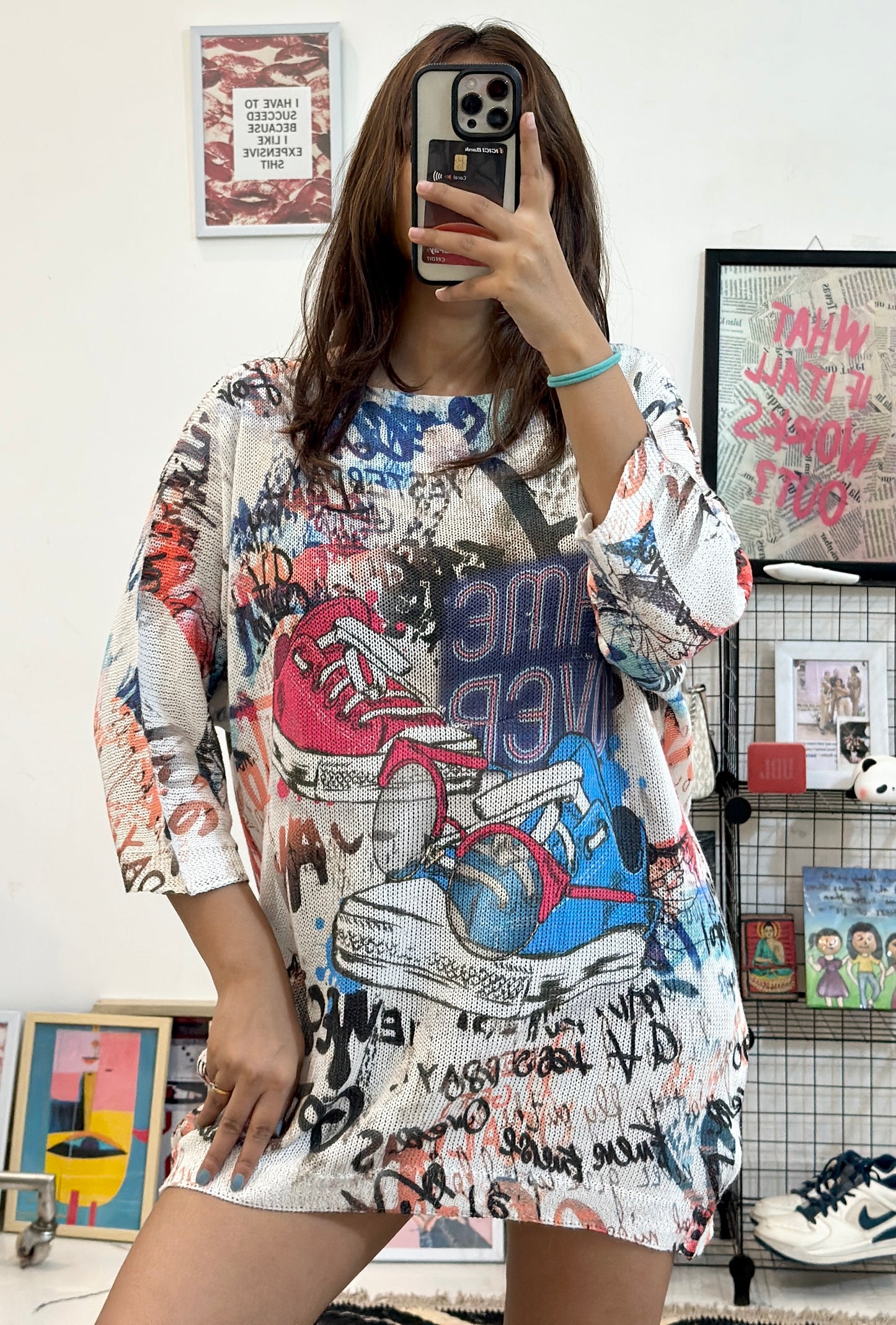Oversized Korean top (34-36)