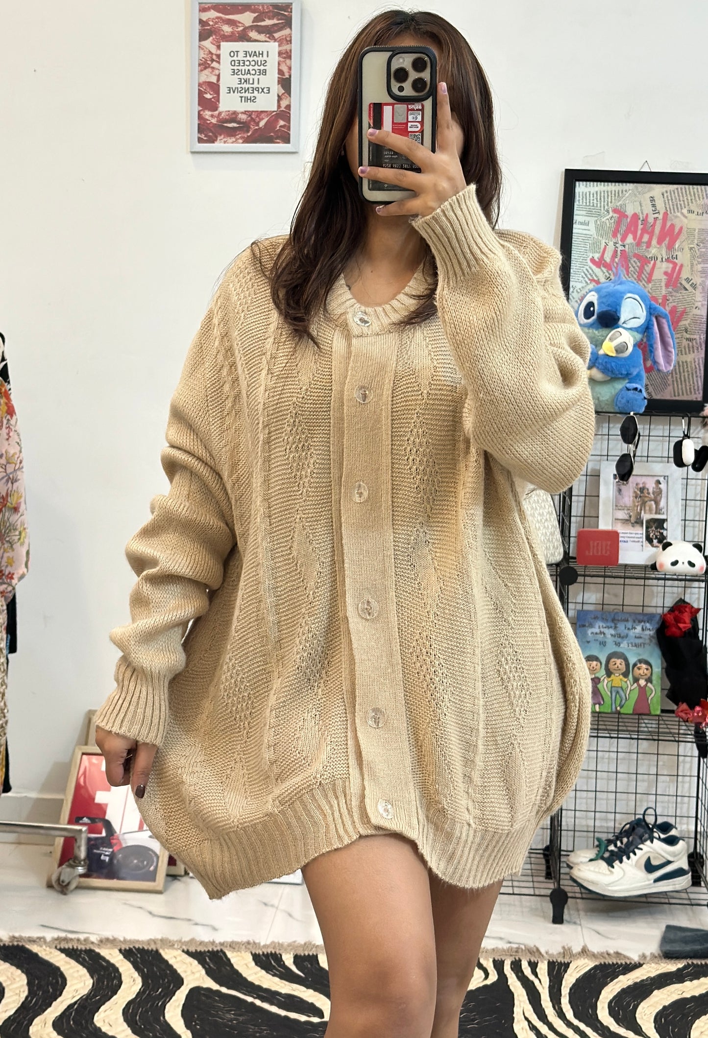 Korean oversized cardigan (50-52)