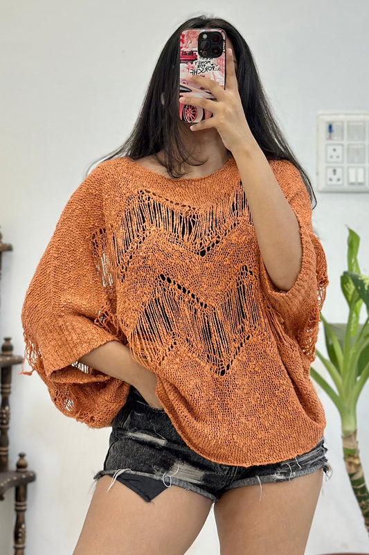 Oversized crochet top (44-48)