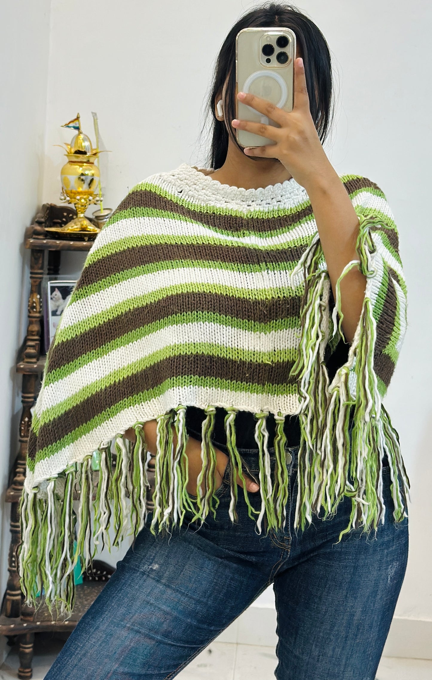Crochet poncho (freesize)