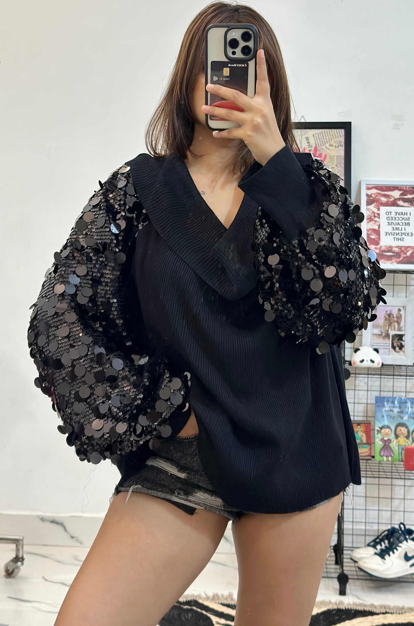 Oversized off shoulder sweater (4-5XL)