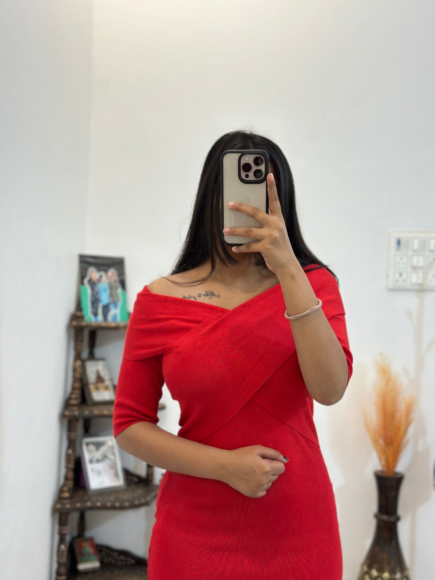 Very pretty red dress (32-34)