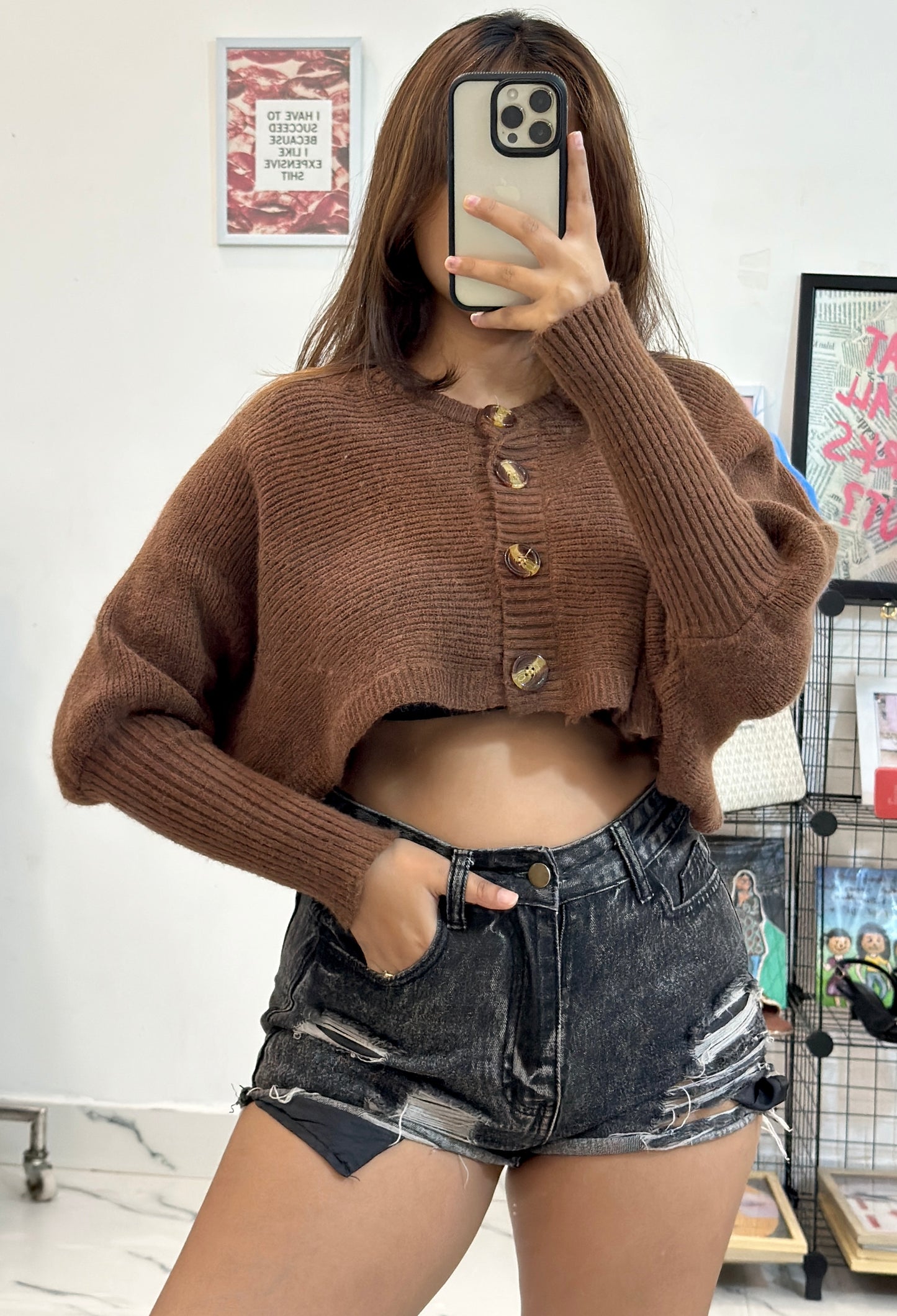 Oversized crop sweater (44-46)
