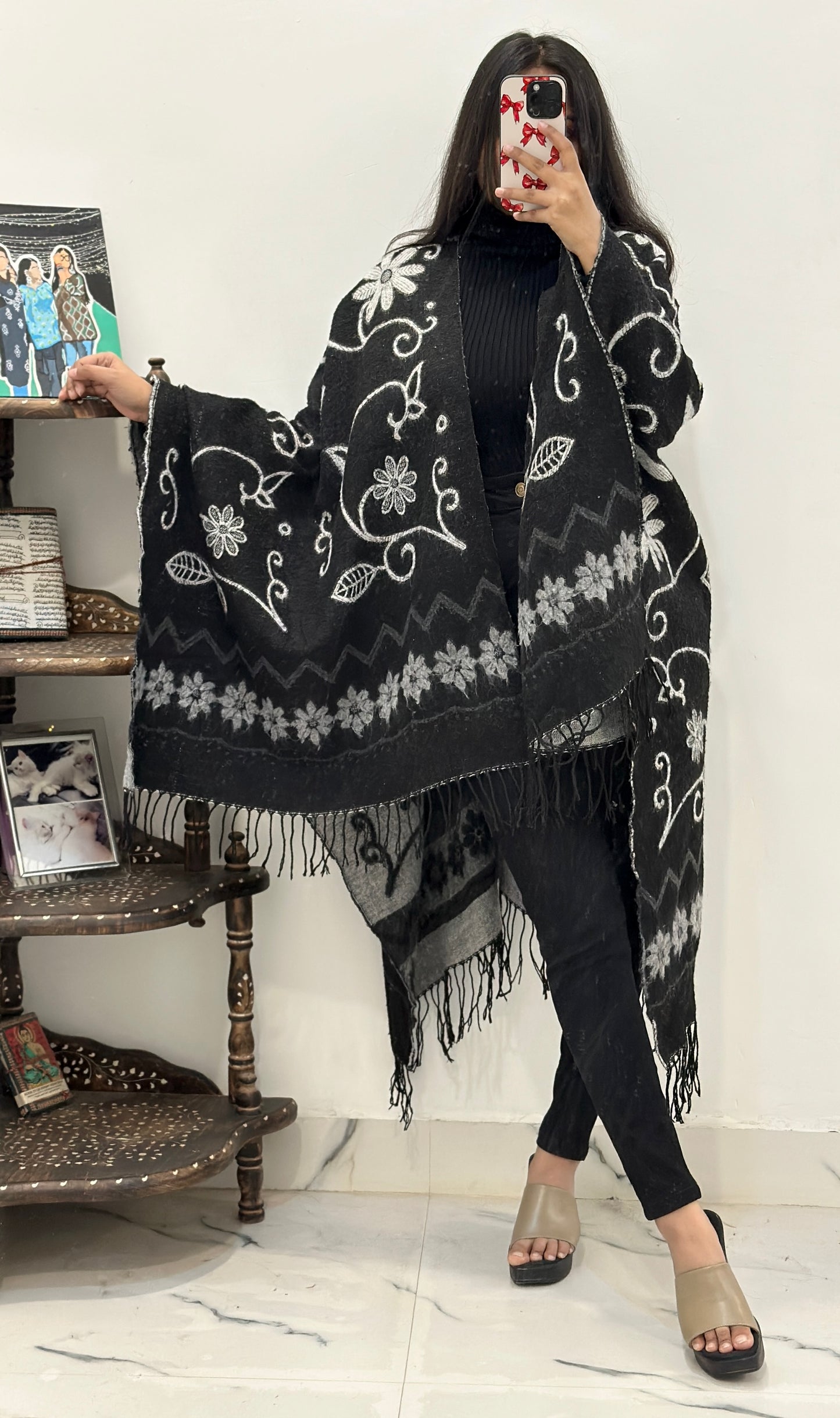 Kashmiri rough Woollen shawl