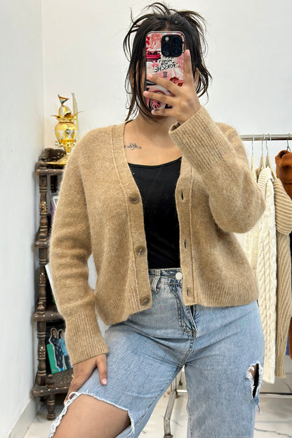 Korean furry soft cardigan (S/M)