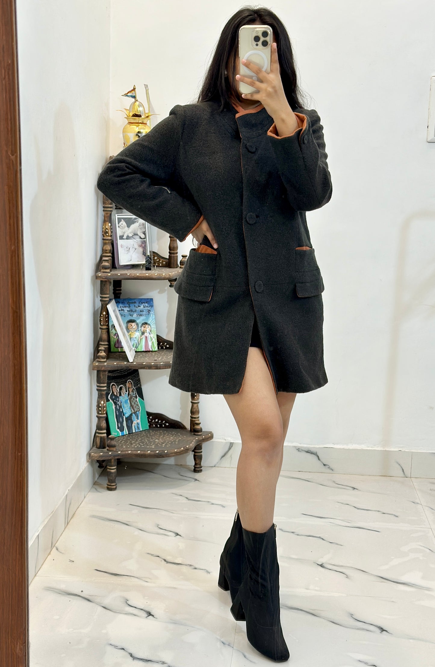 Heavy long coat (32-34)