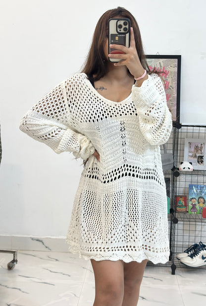 Oversized crochet top (42-44)