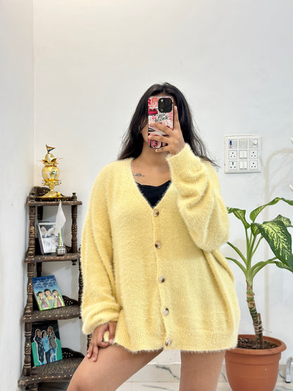 Furry Oversized Korean sweater (freesize upto 50+)