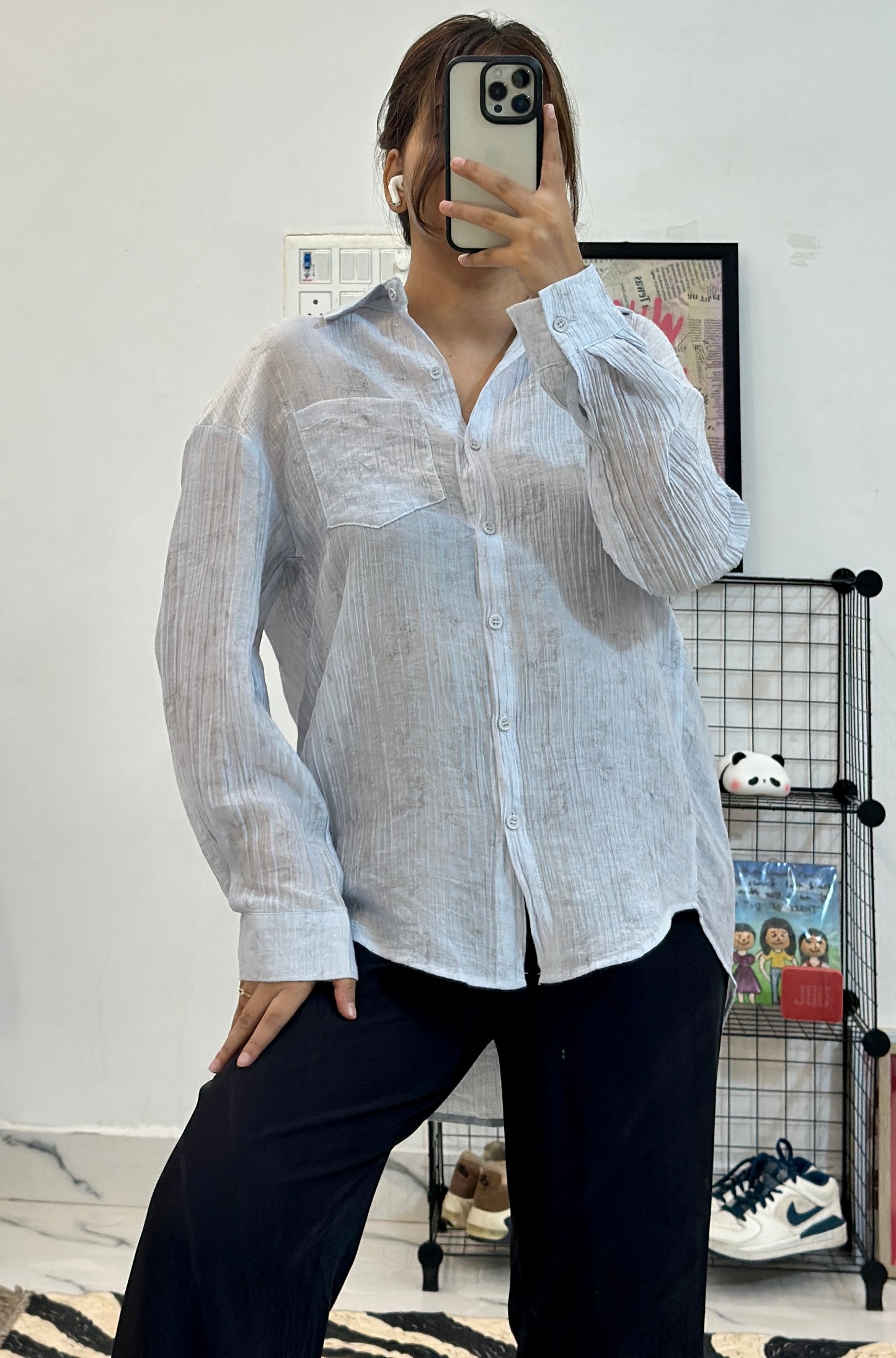 Oversized cotton shirt (42-44)