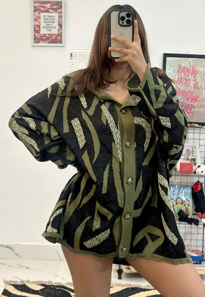 Oversized Korean cardigan (40-54)