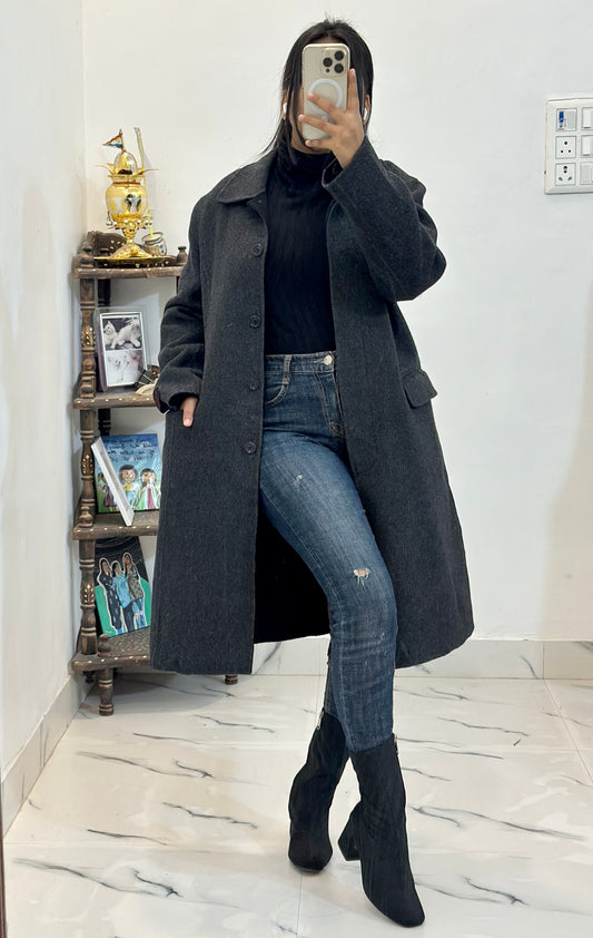 Woollen overcoat (34-36)