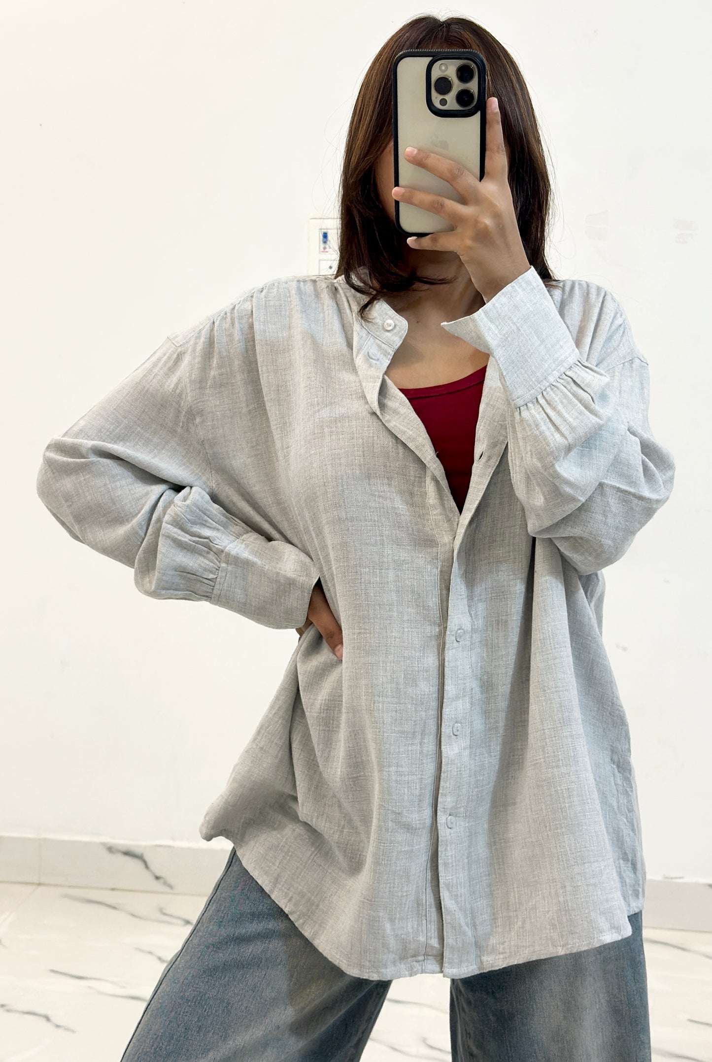 Oversized linen shirt (40-42)