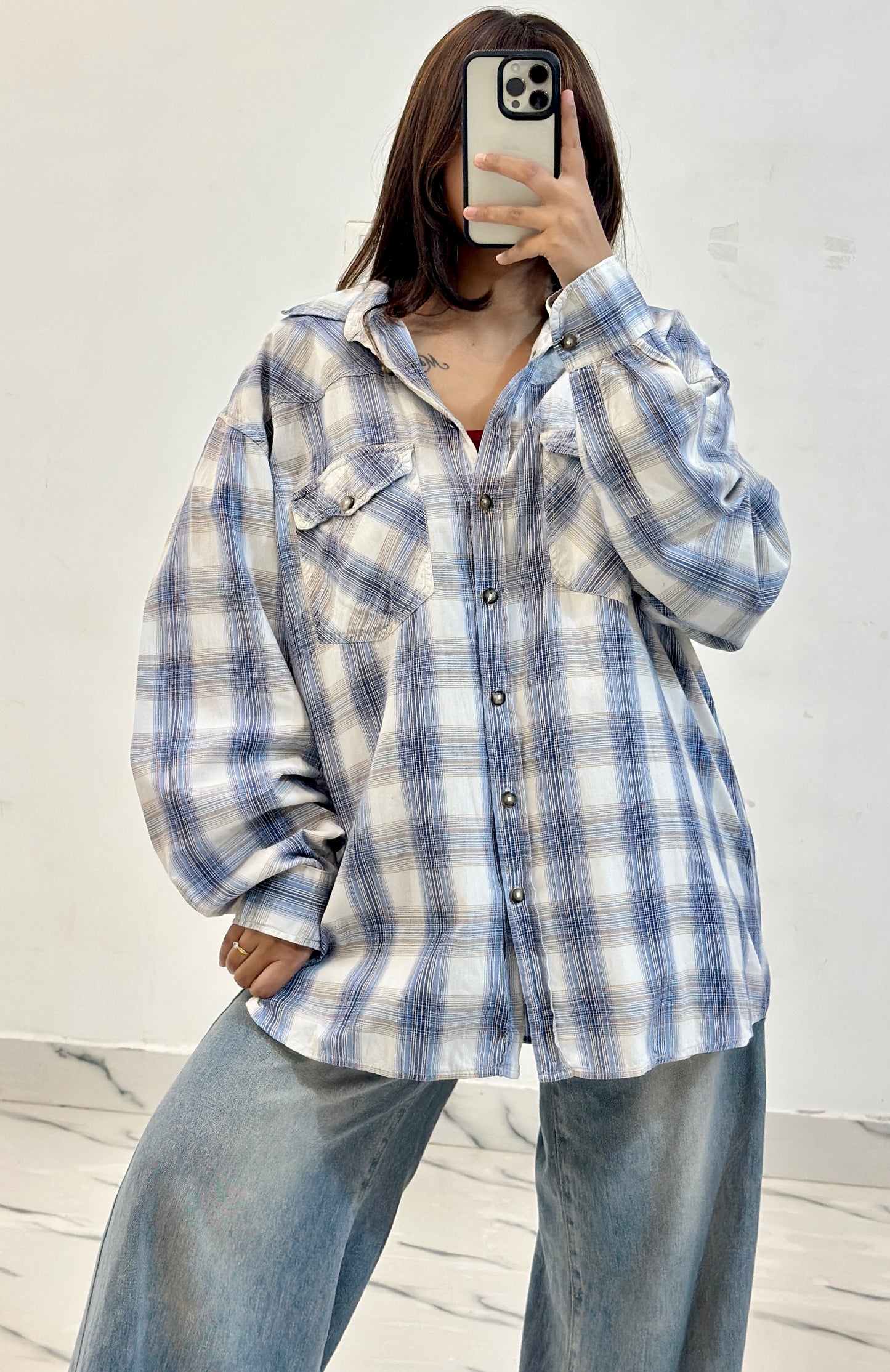 Oversized cotton shirt (42-44)