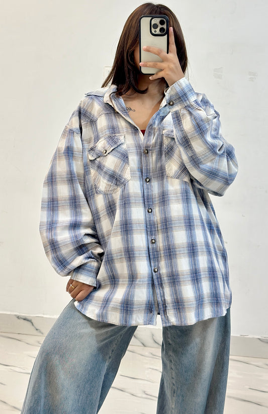 Oversized cotton shirt (42-44)