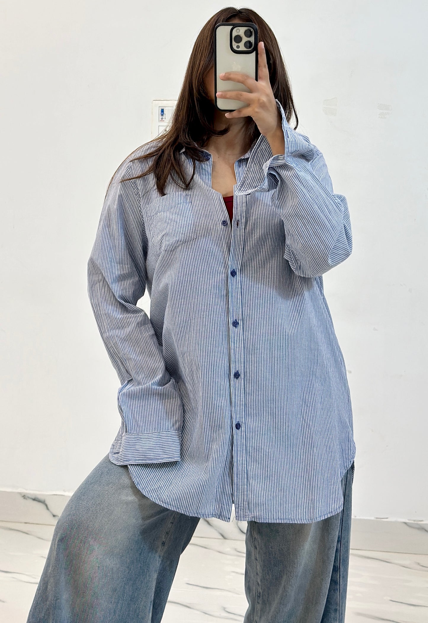 Oversized cotton shirt (40-42)