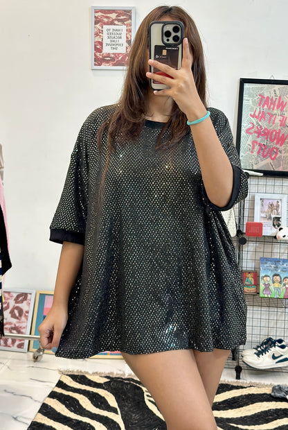Pretty sequin oversized top (48-50)