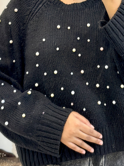 Oversized pearl sweater (42-44)