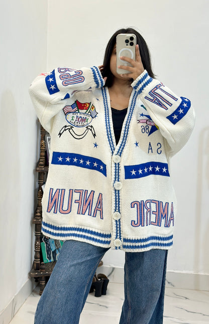 Heavy oversized cardigan (50-52)