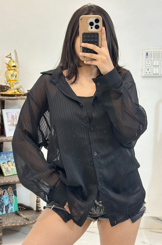 Oversized sheer shirt (42-44)