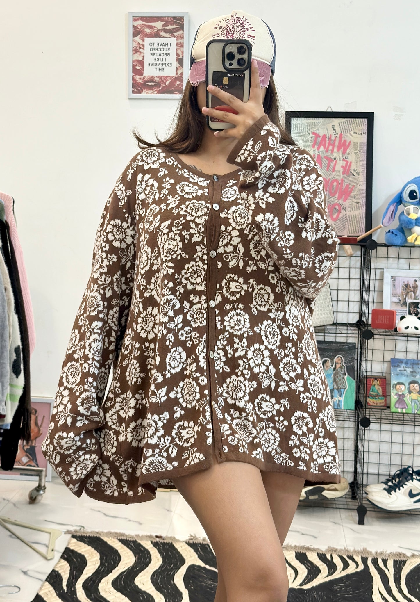 Korean oversized cardigan (48-50)