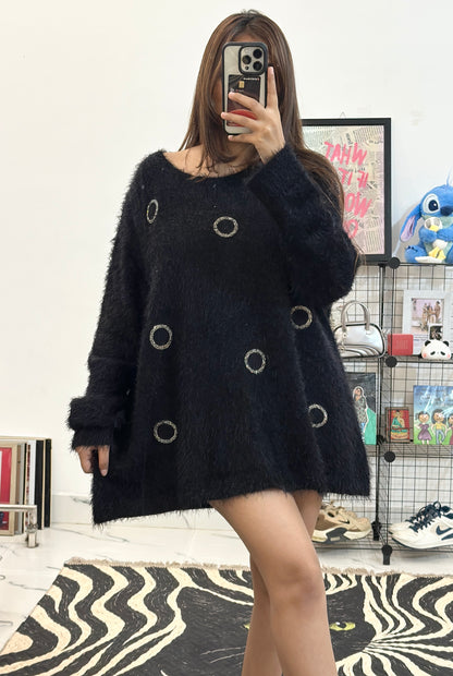 Oversized Korean furry sweater (44-46)