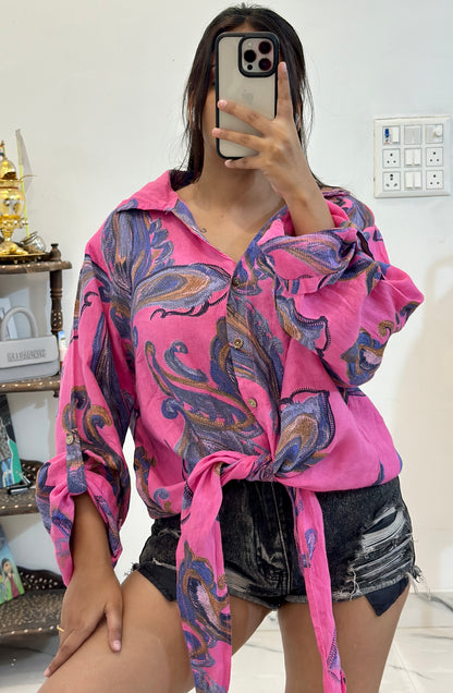 Oversized cotton shirt (48-50)