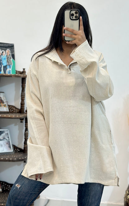 Oversized linen kurta (42-44)