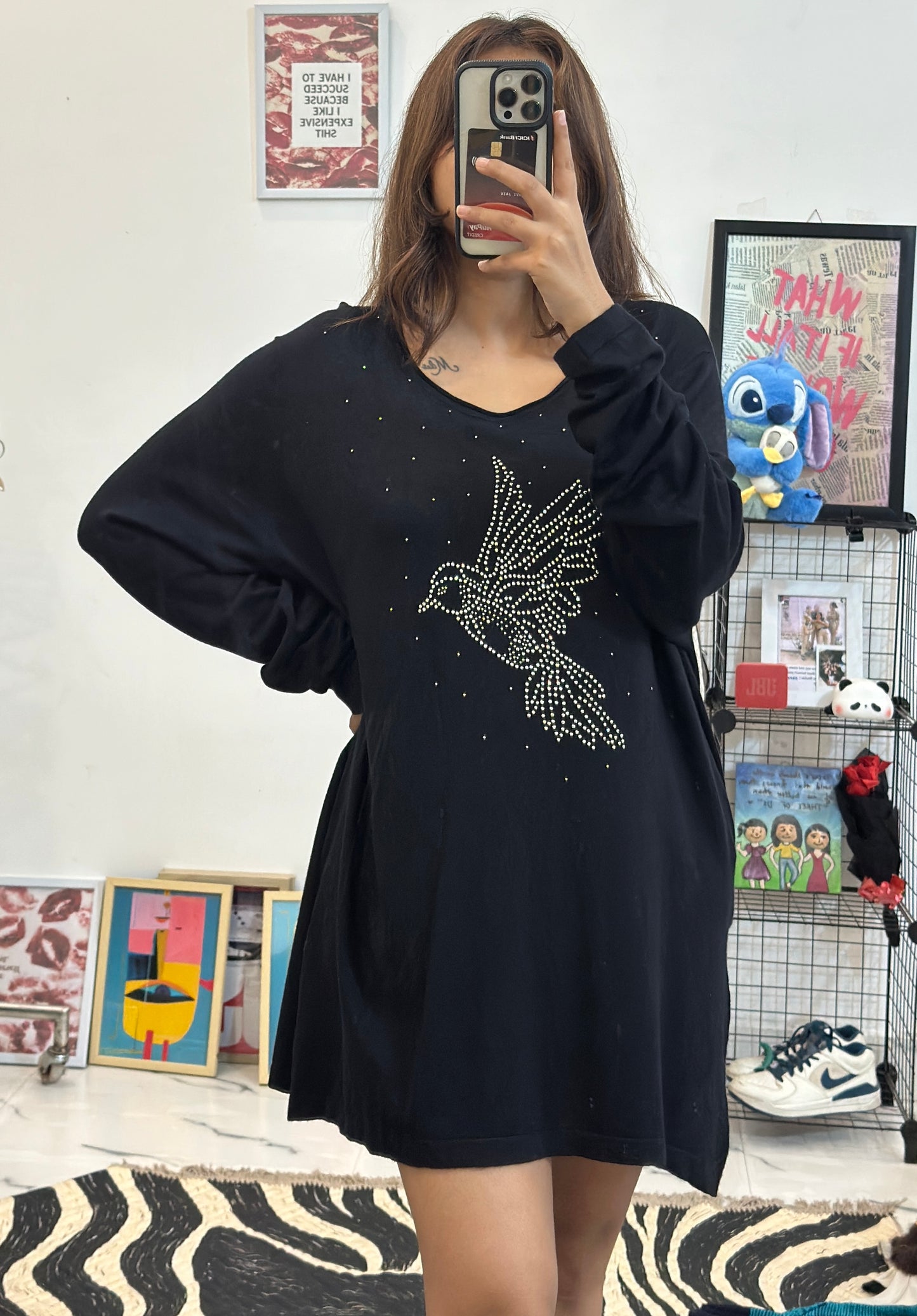 Oversized woollen top (46-48)