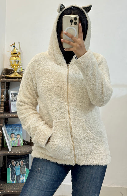 Furry warm zipper (34-36)