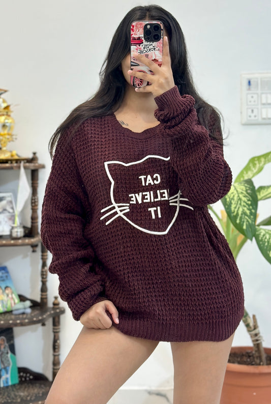 Pretty oversized sweater (44-46)