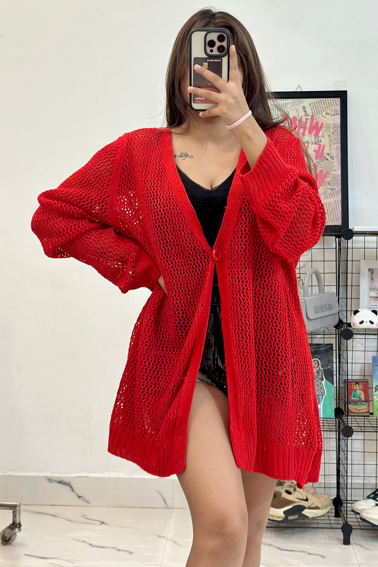 Oversized crochet cardigan (46-48)
